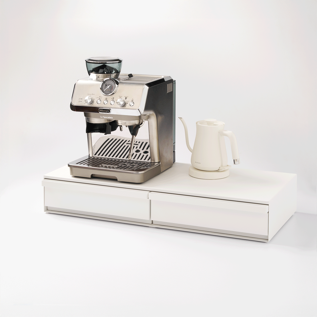 Countertop Drawer with Pull-Out Shelf - Wide - Steel