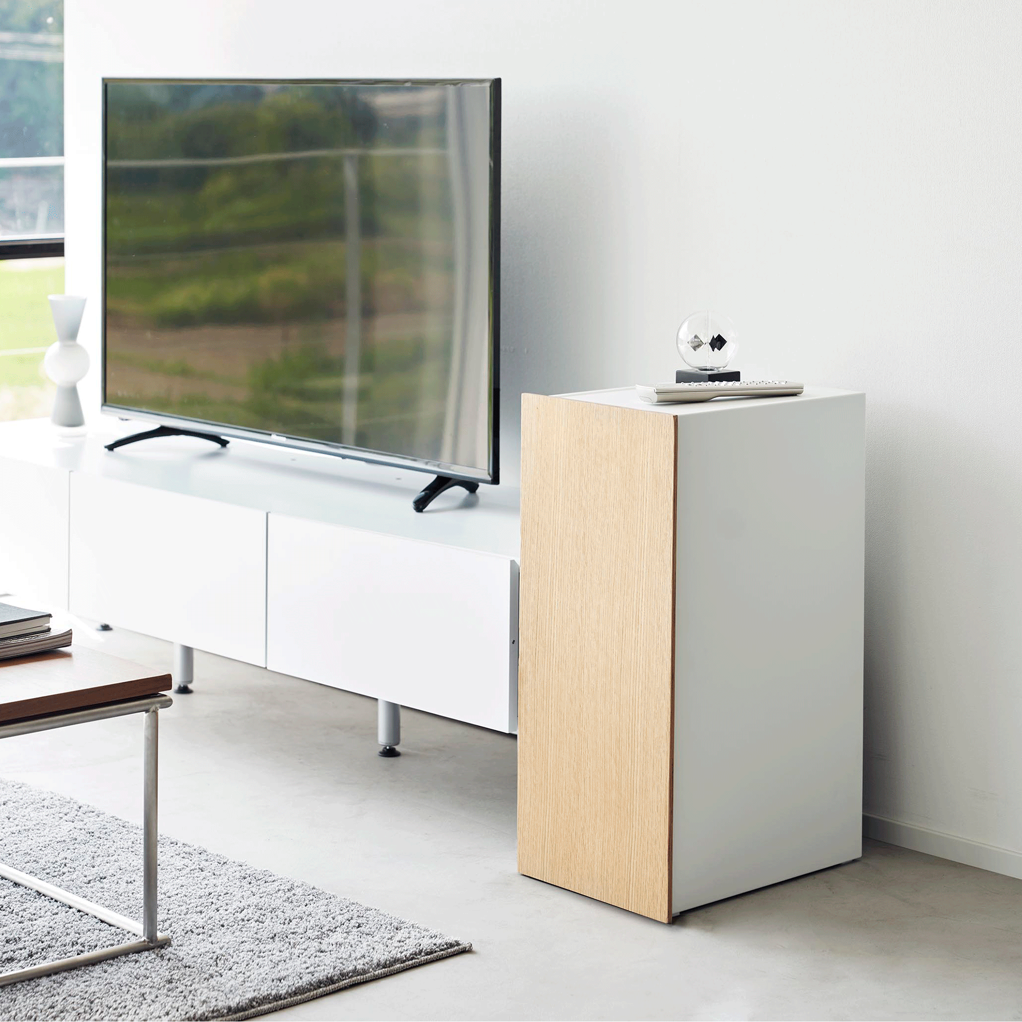 Gaming Storage Cabinet with Console & Controller Shelves