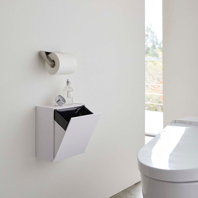 Modern Wall-Mount Waste Basket for Bathroom Use