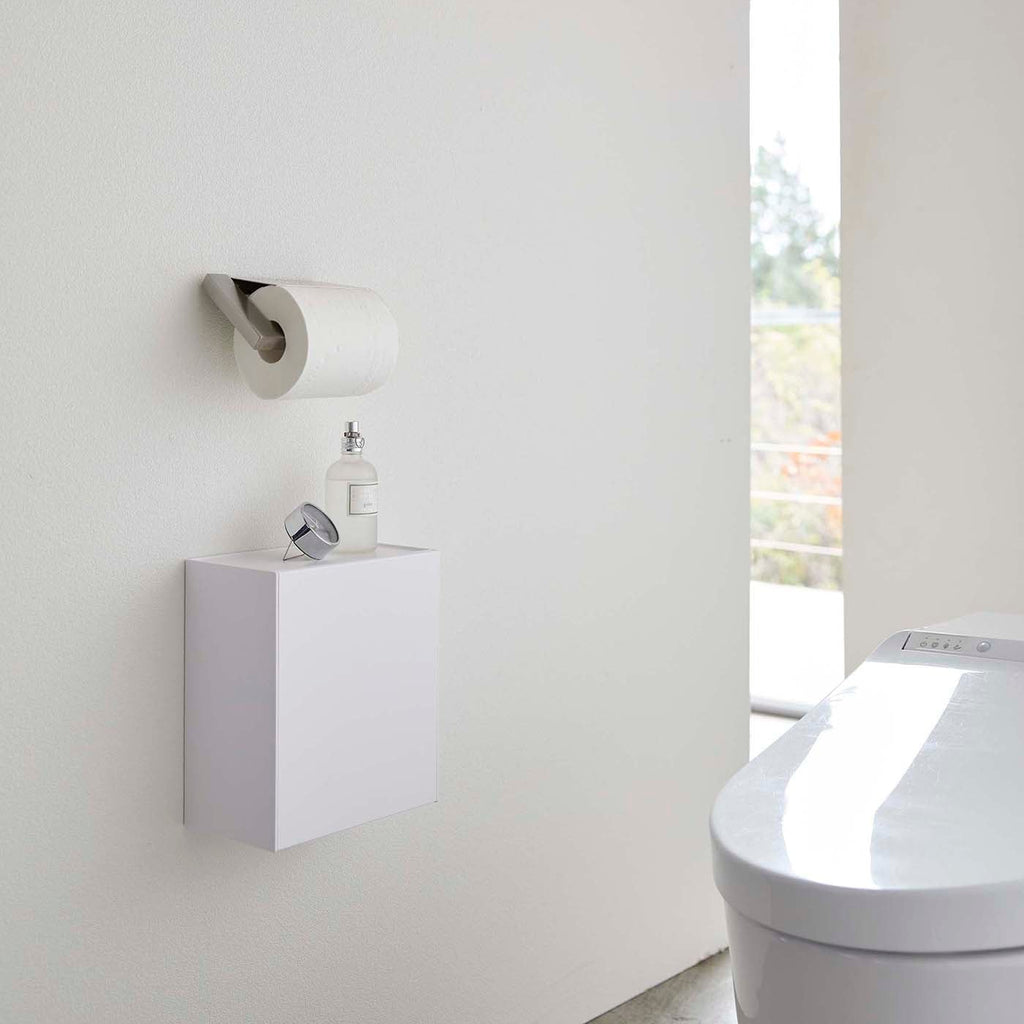 Modern Wall-Mount Waste Basket for Bathroom Use