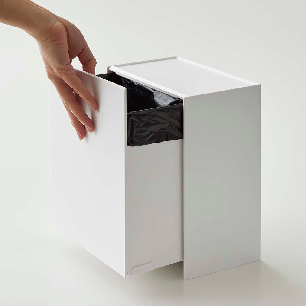 Modern Wall-Mount Waste Basket for Bathroom Use