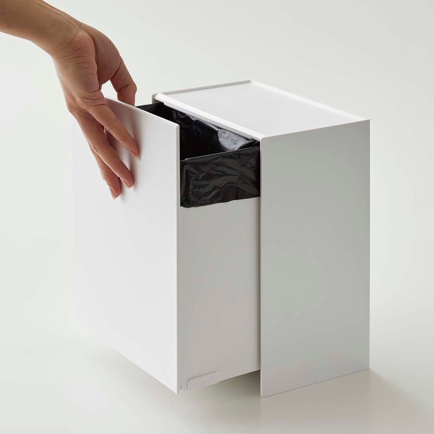 Modern Wall-Mount Waste Basket for Bathroom Use