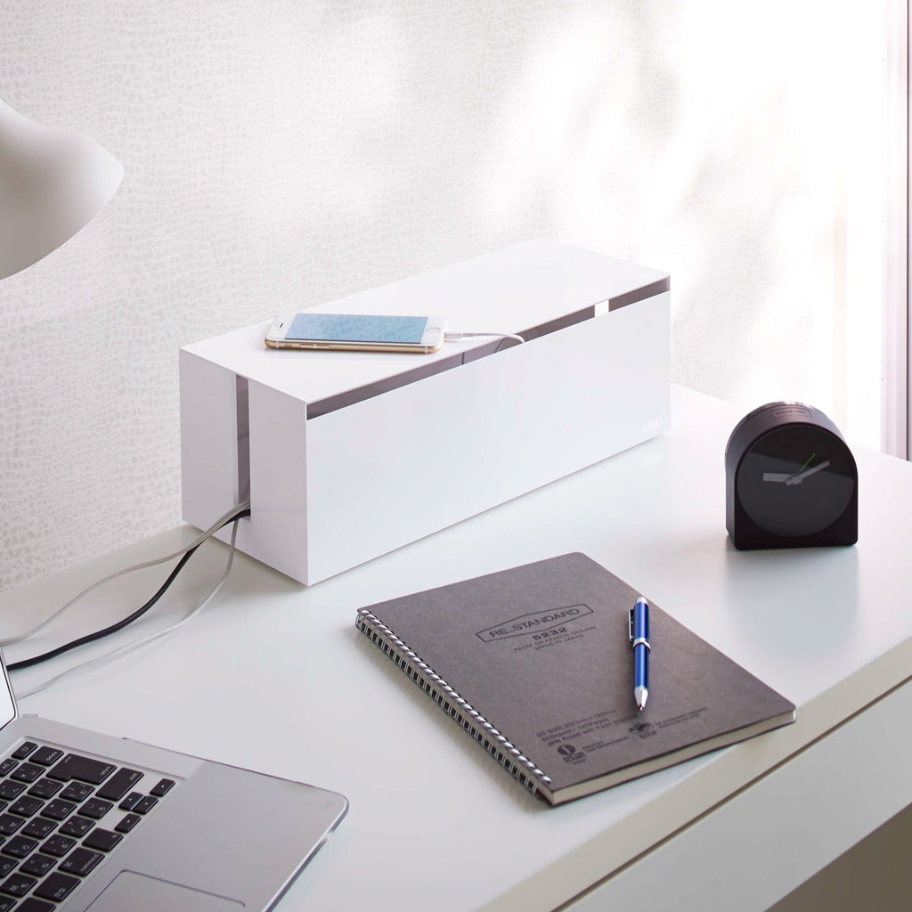 Resin Cable Organizer Box for Power Strips and Multiple Cords