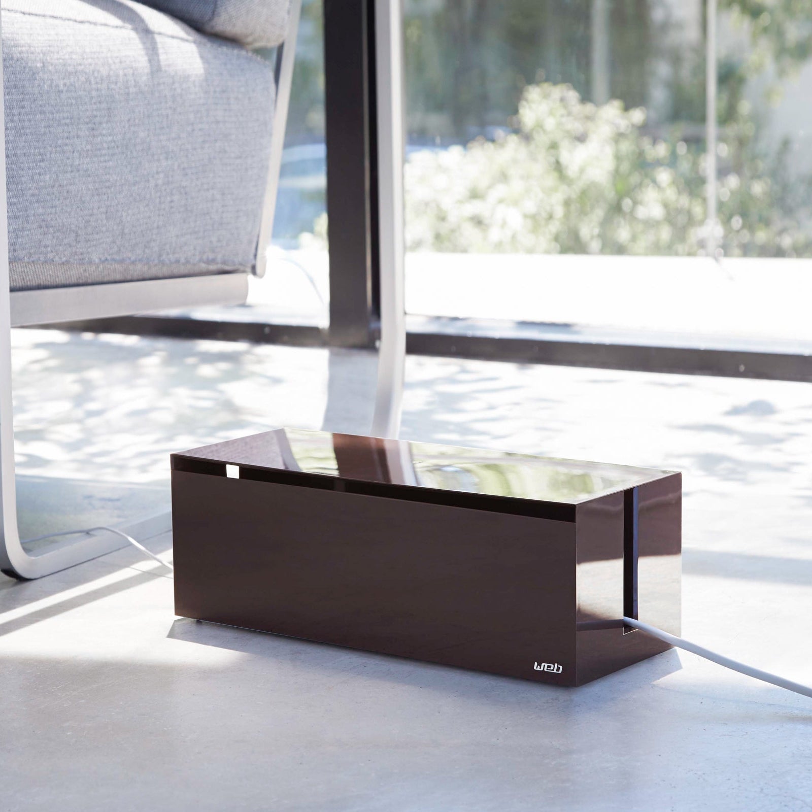 Resin Cable Organizer Box for Power Strips and Multiple Cords