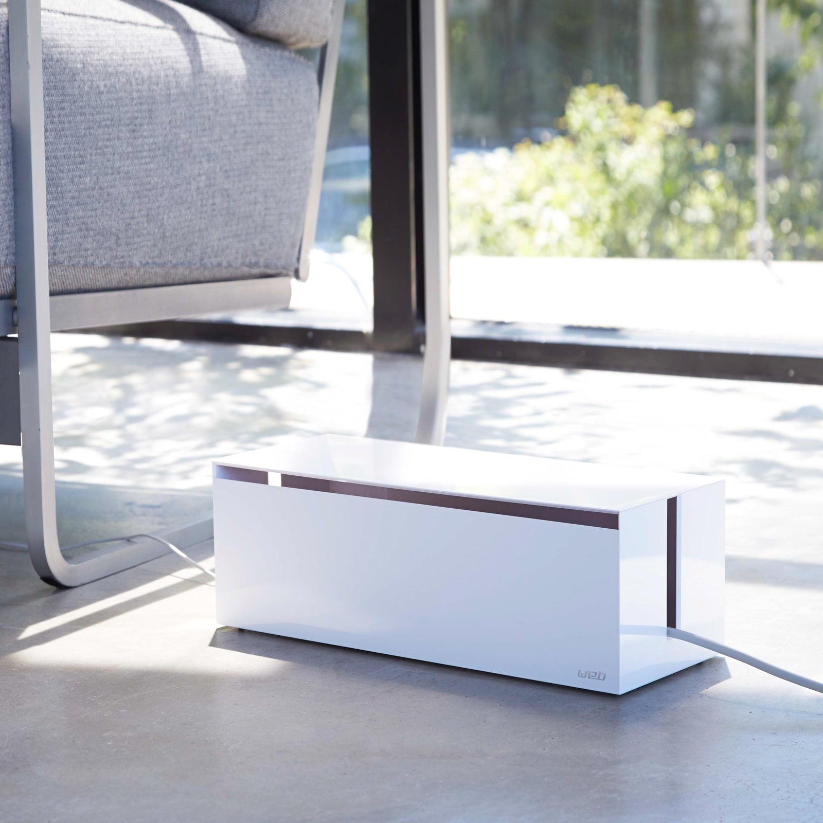 Resin Cable Organizer Box for Power Strips and Multiple Cords