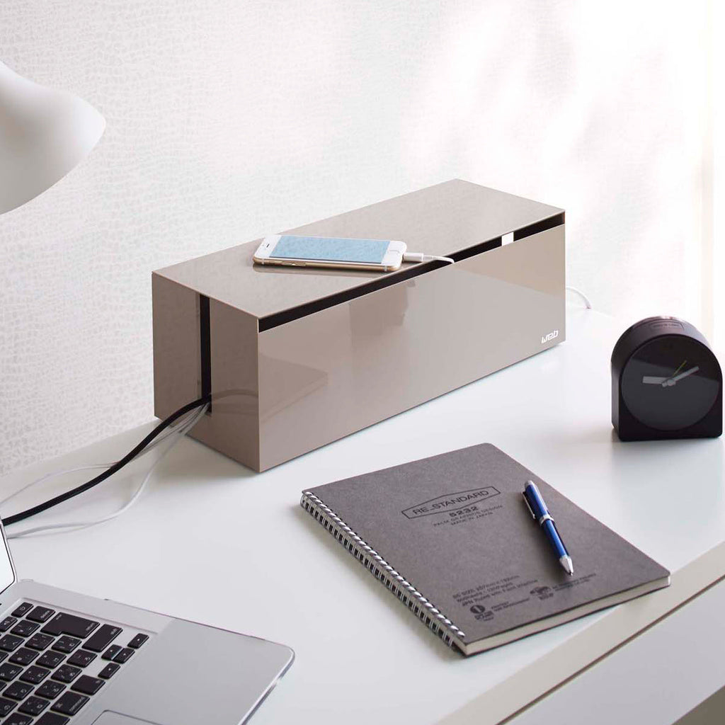 Resin Cable Organizer Box for Power Strips and Multiple Cords