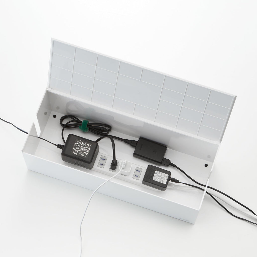 Resin Cable Organizer Box for Power Strips and Multiple Cords