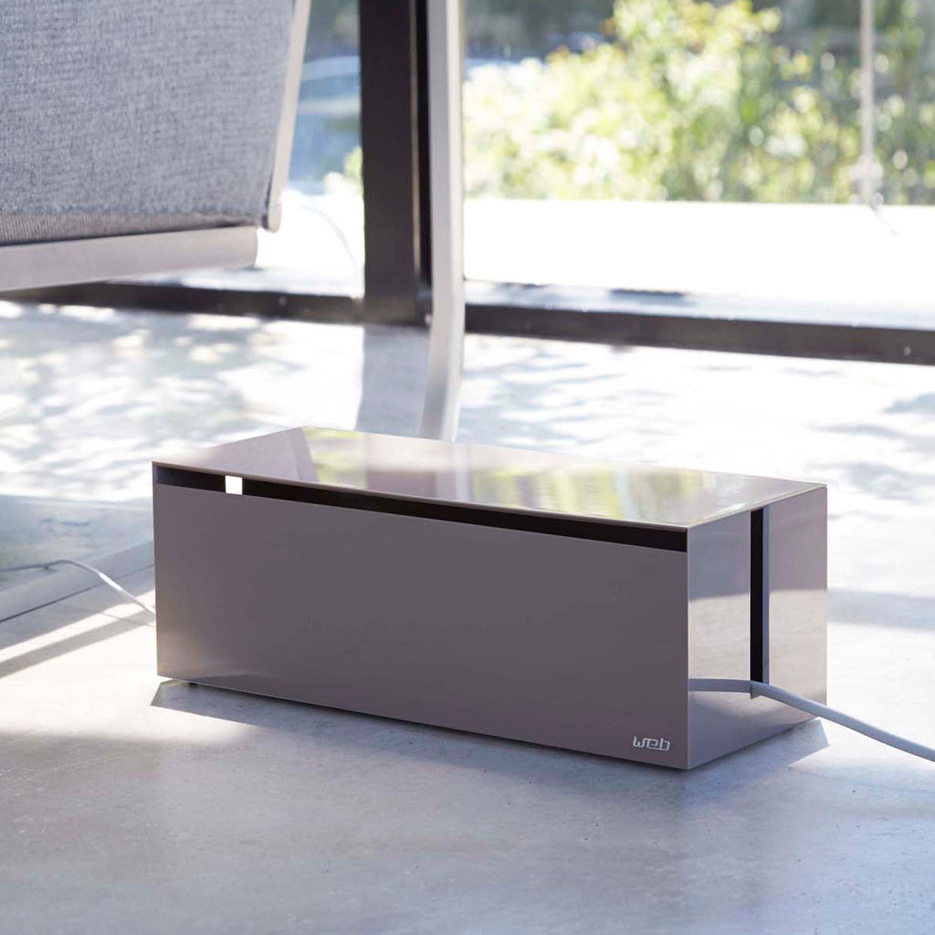 Resin Cable Organizer Box for Power Strips and Multiple Cords