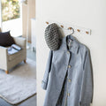 Wooden Wall-Mounted Peg Rack for Coats & Accessories