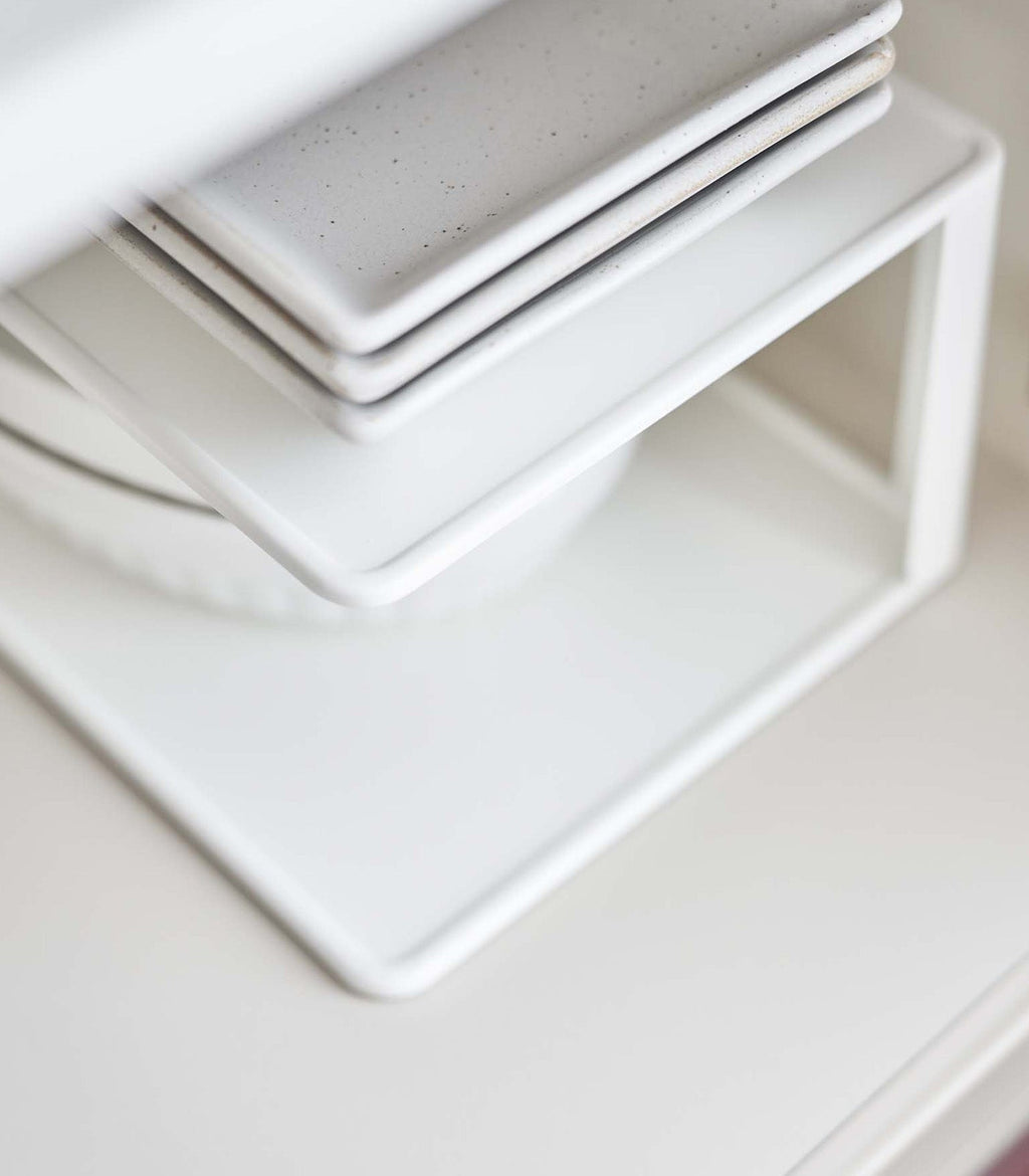 Two-Tier Cabinet Organizer for Kitchen Storage