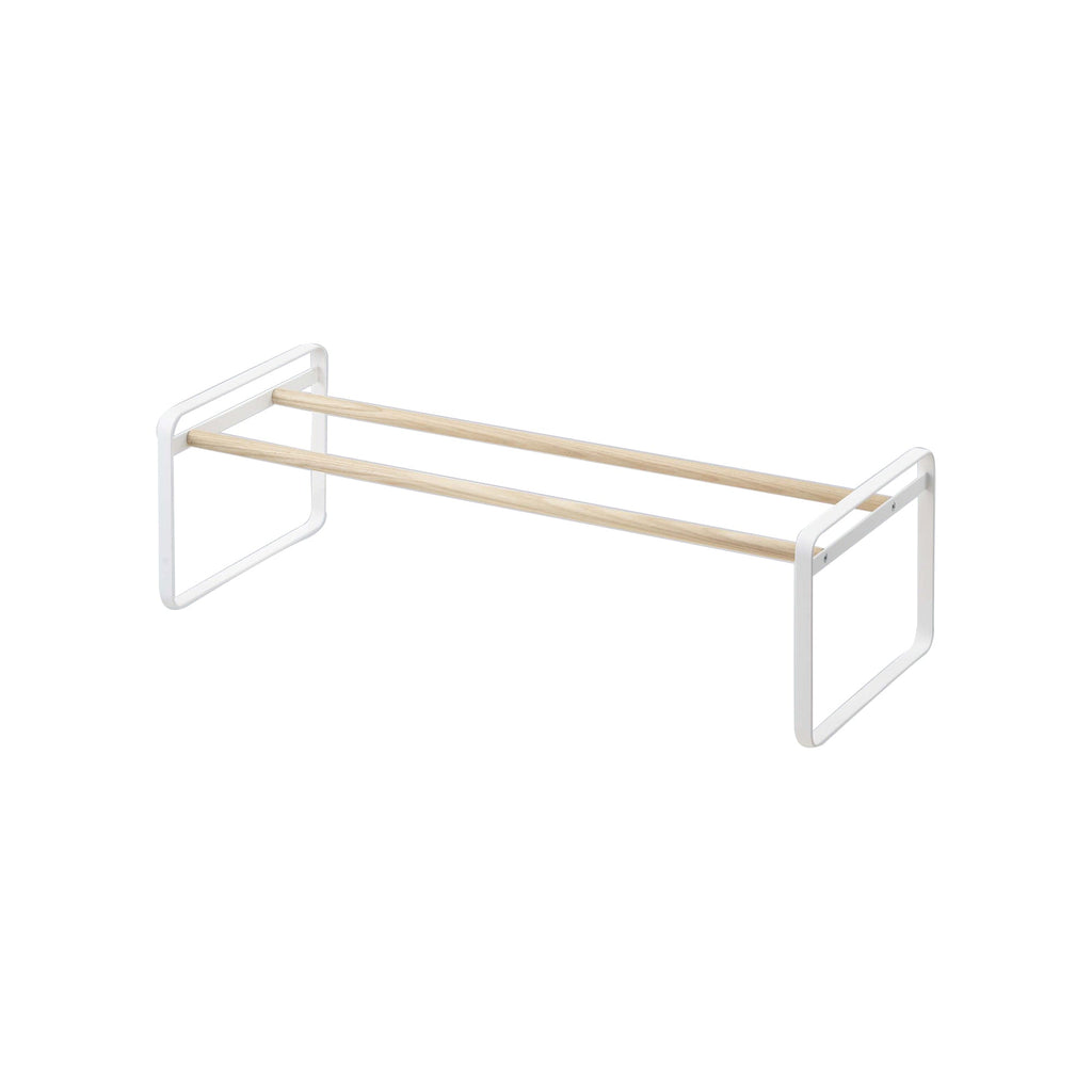 Stackable Shoe Rack (7" H)  - Steel + Wood
