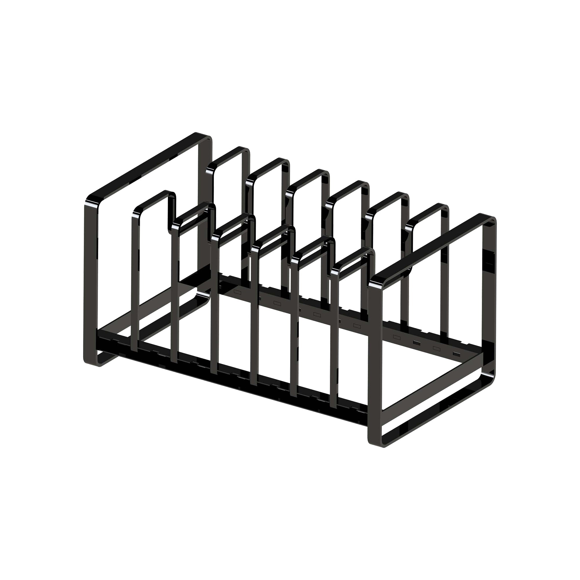 Adjustable Pot Lid and Frying Pan Organizer - Steel