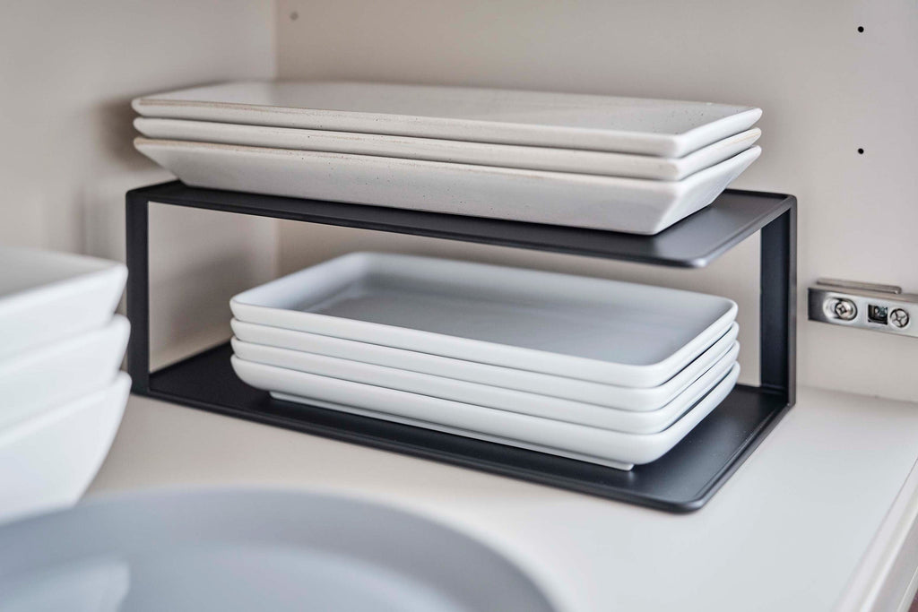 Two-Tier Cabinet Organizer for Kitchen Storage