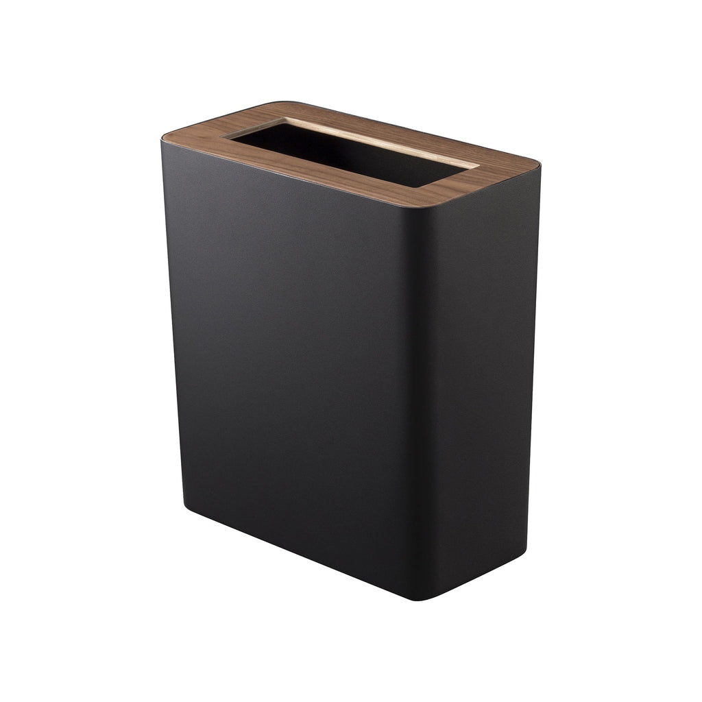Trash Can - Rectangle - Steel + Wood