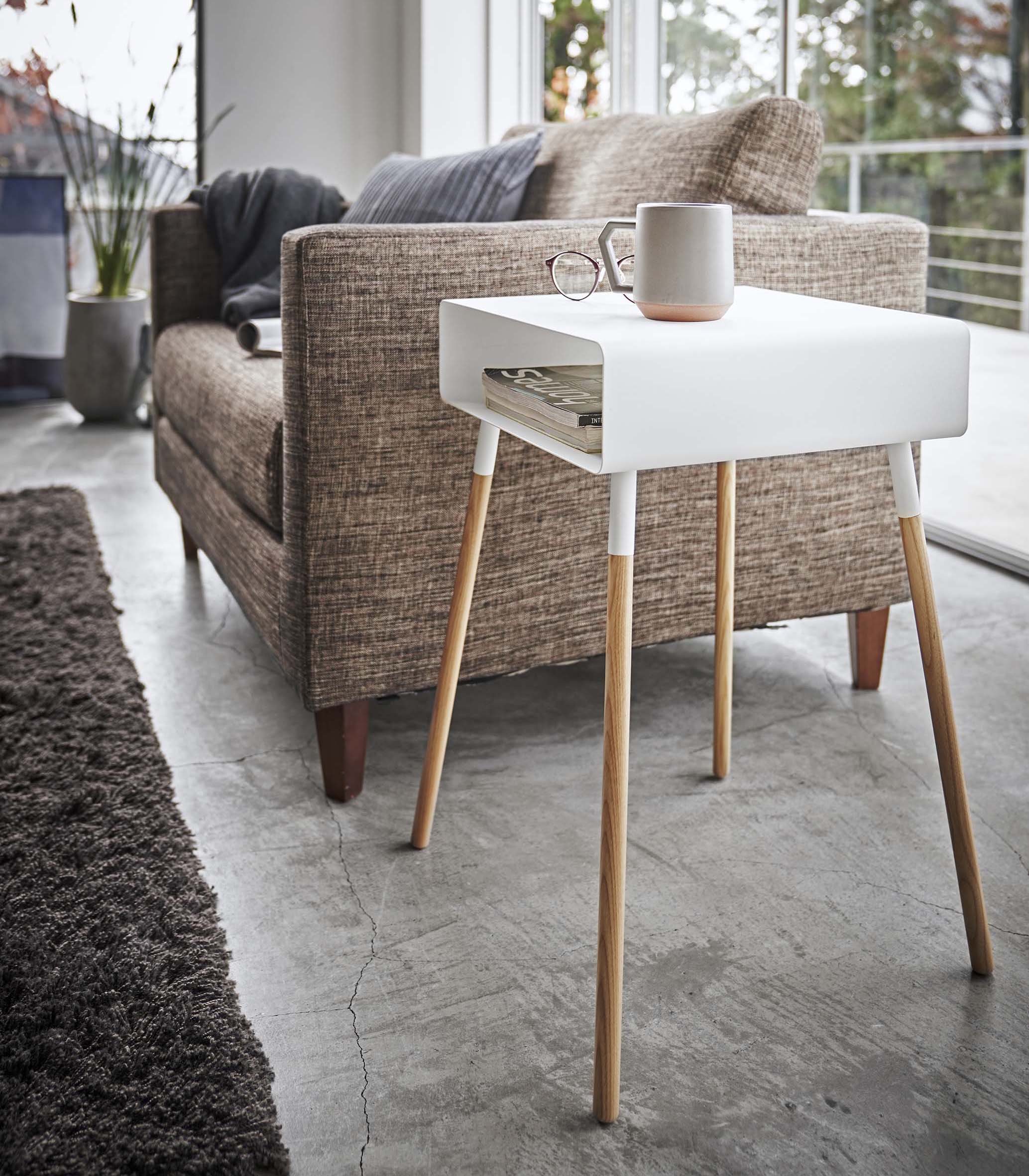 Storage Table - Tall (23" H)  - Steel + Wood