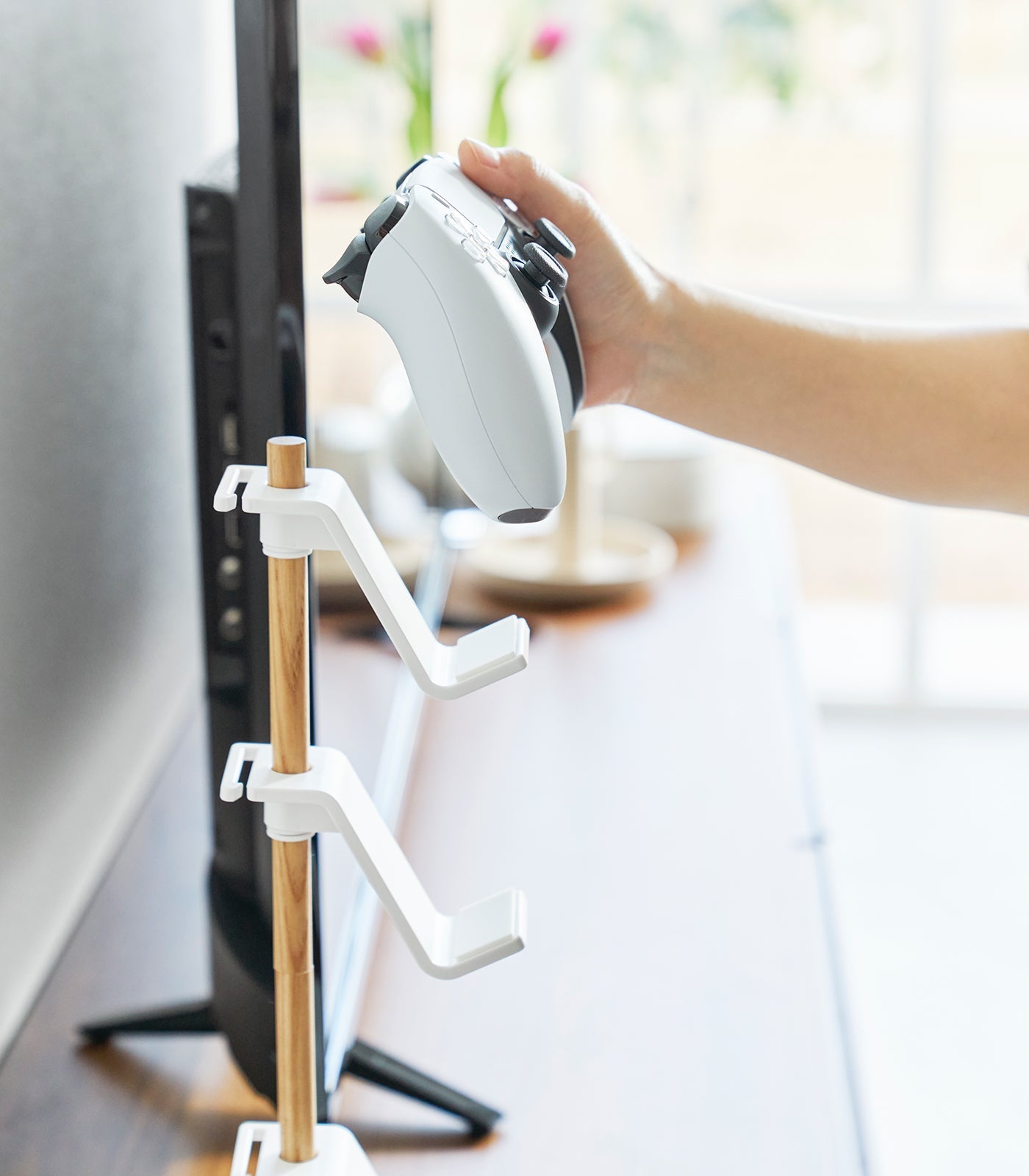 Controller Stand - Steel + Wood