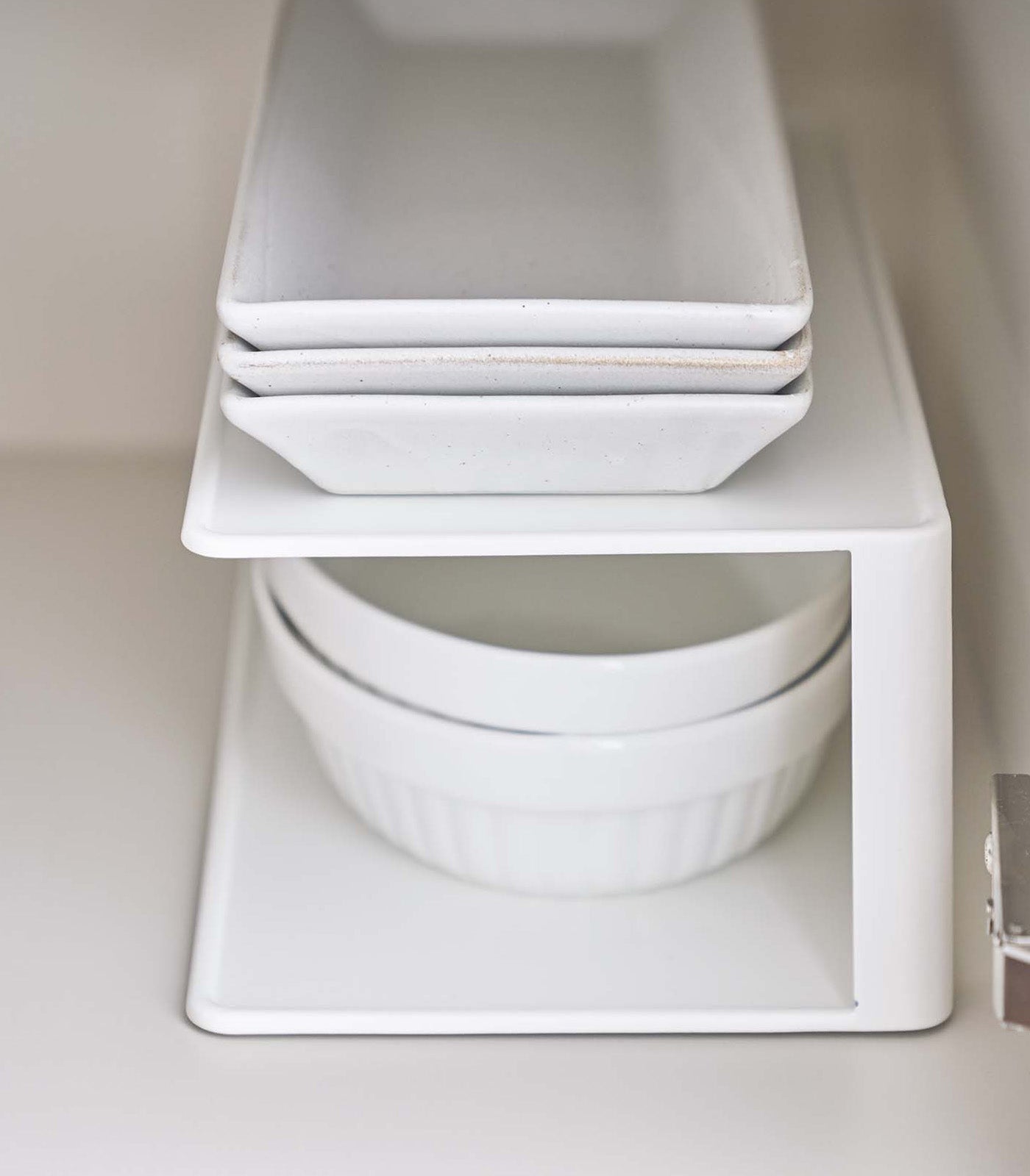 Two-Tier Cabinet Organizer for Kitchen Storage