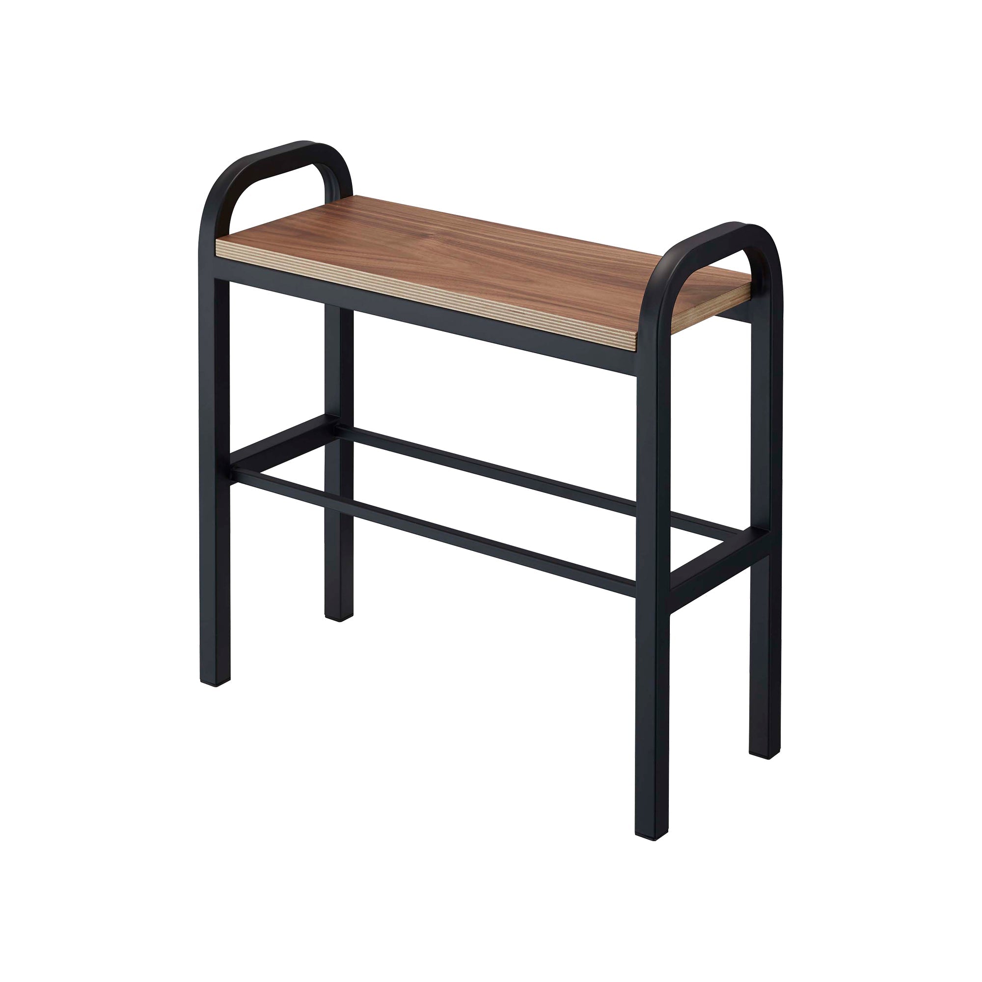 Shoe Organizer & Bench (18" H)  - Steel + Wood