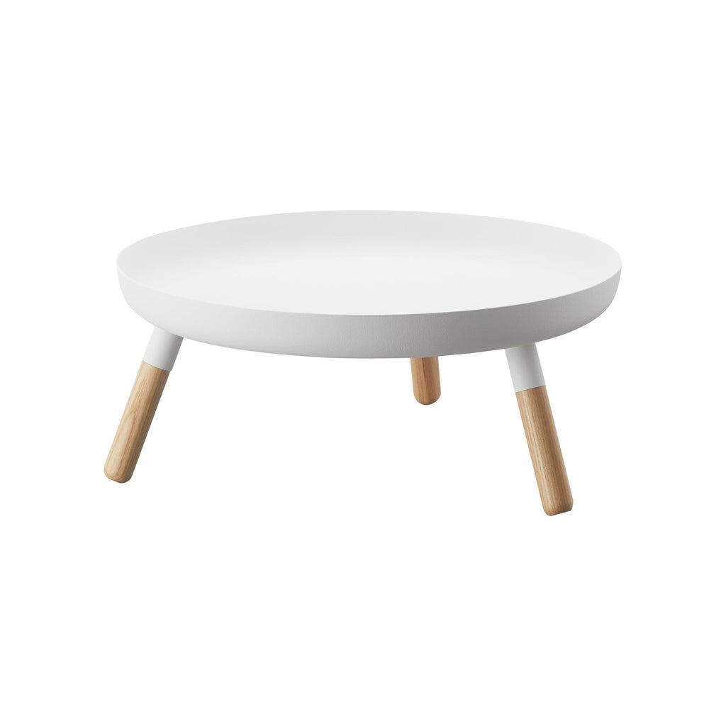 Countertop Pedestal Tray (5" H)  - Steel + Wood