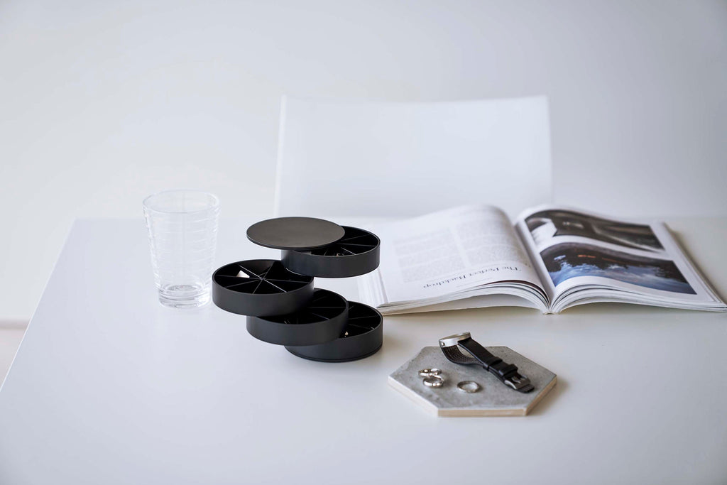 Stacked Jewelry Organizer - Sectioned