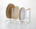 Cabinet Plate Organizer Rack for Upright Storage