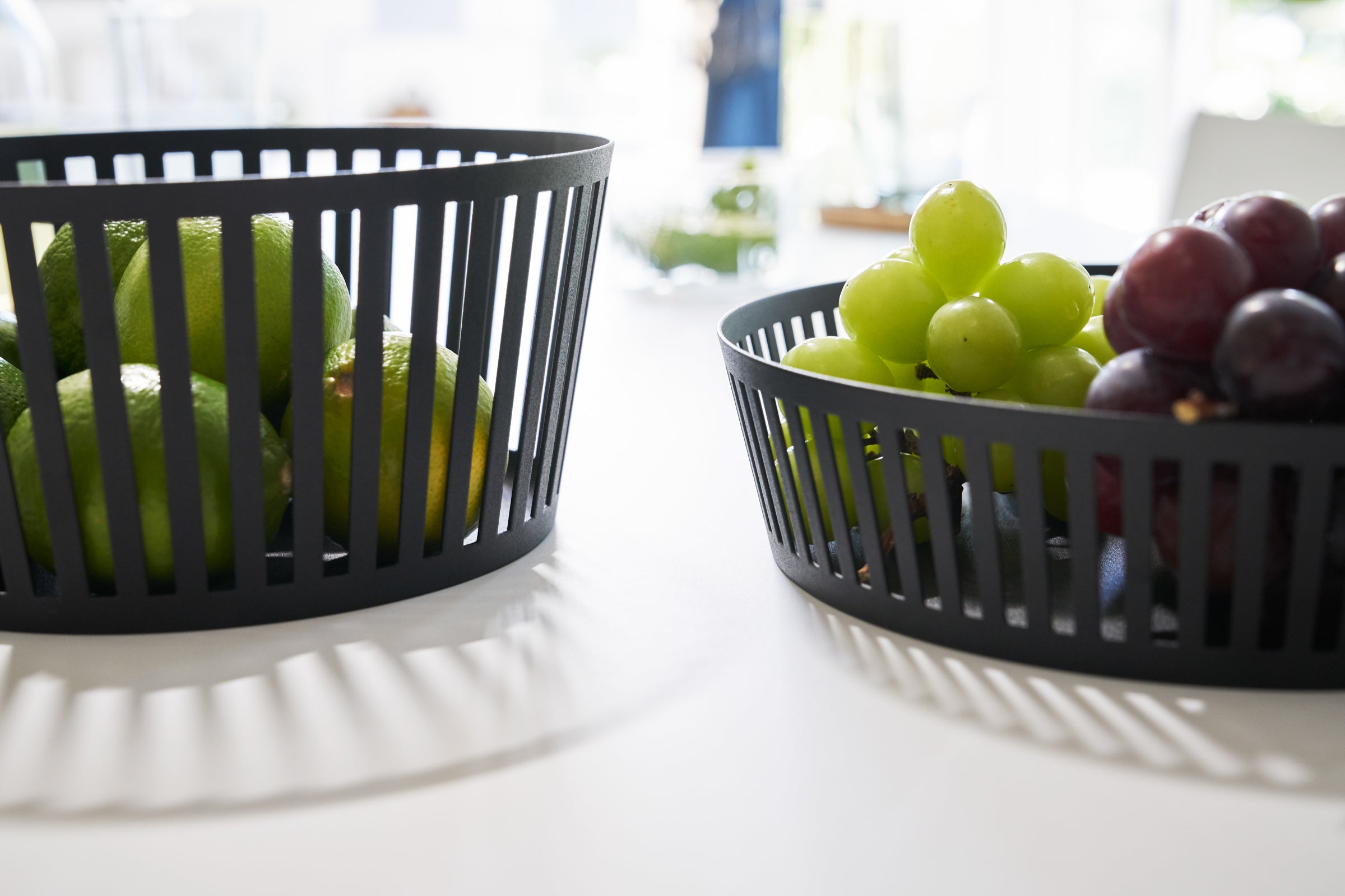 Fruit Basket - Tall - Steel