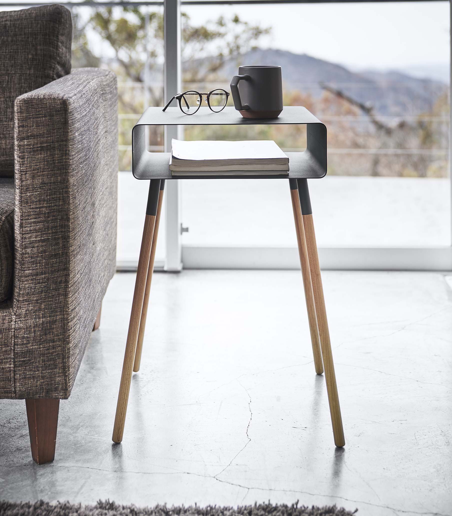 Storage Table - Tall (23" H)  - Steel + Wood