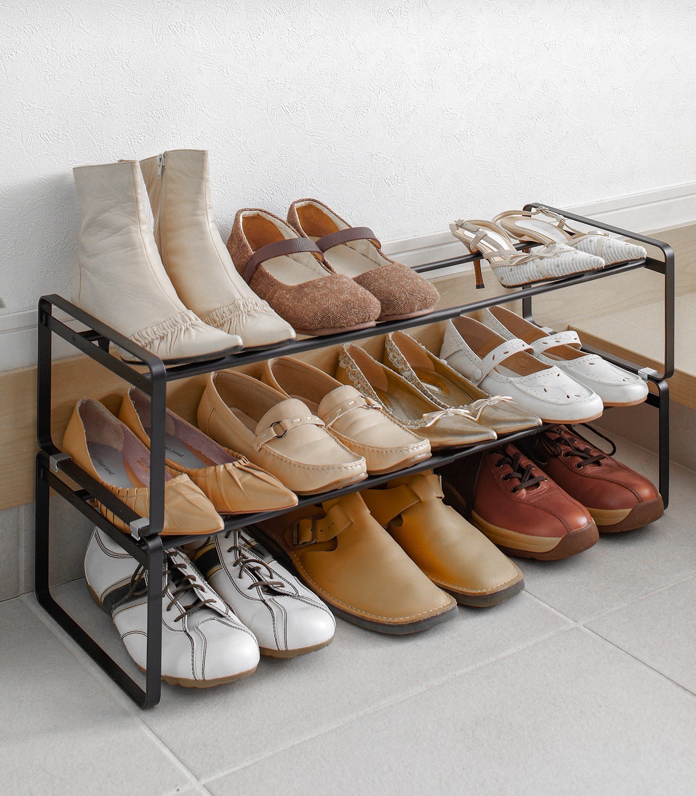 Stackable Shoe Rack (7" H)  - Steel