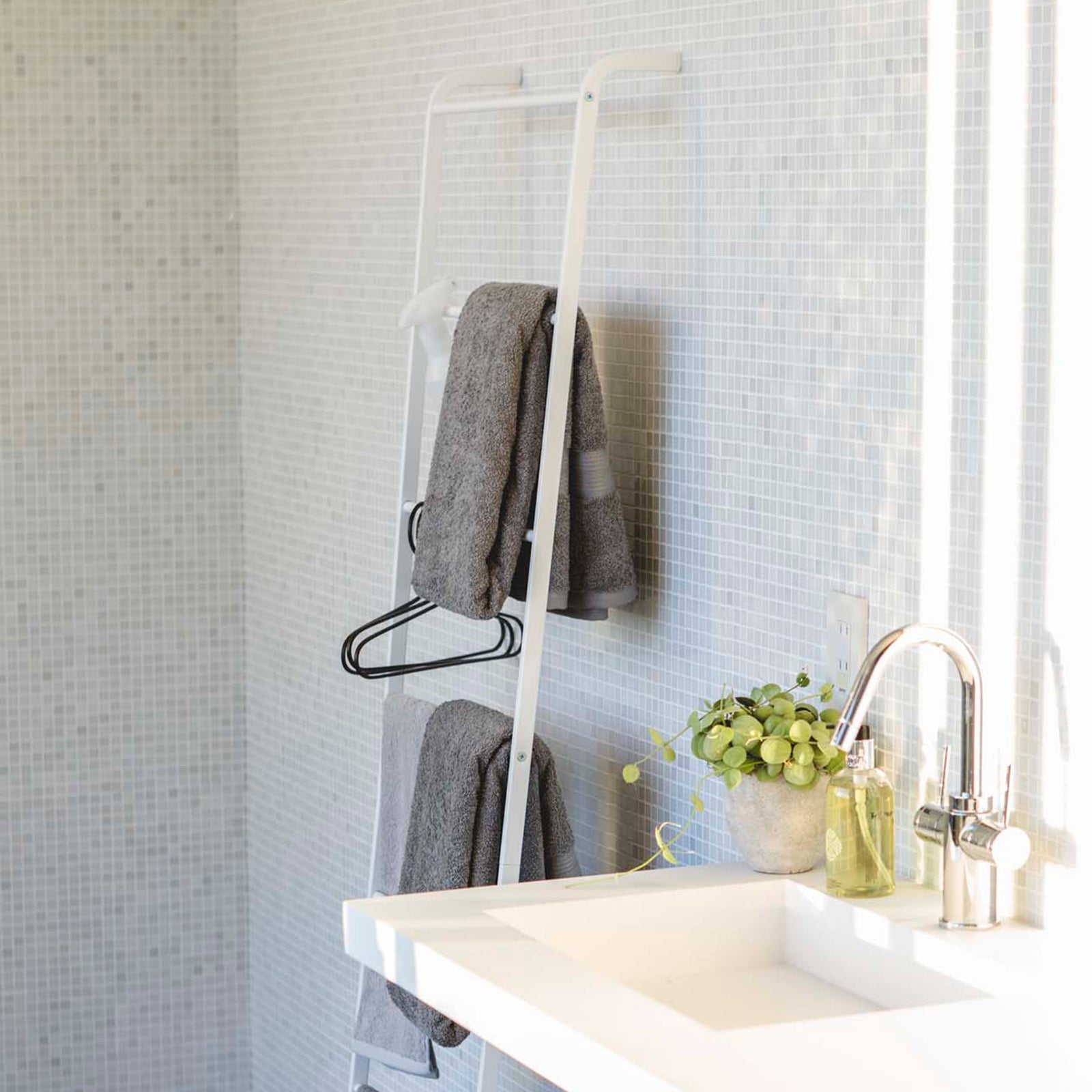 Leaning Storage Ladder (63" H)  - Steel