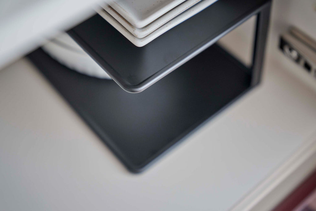 Two-Tier Cabinet Organizer for Kitchen Storage