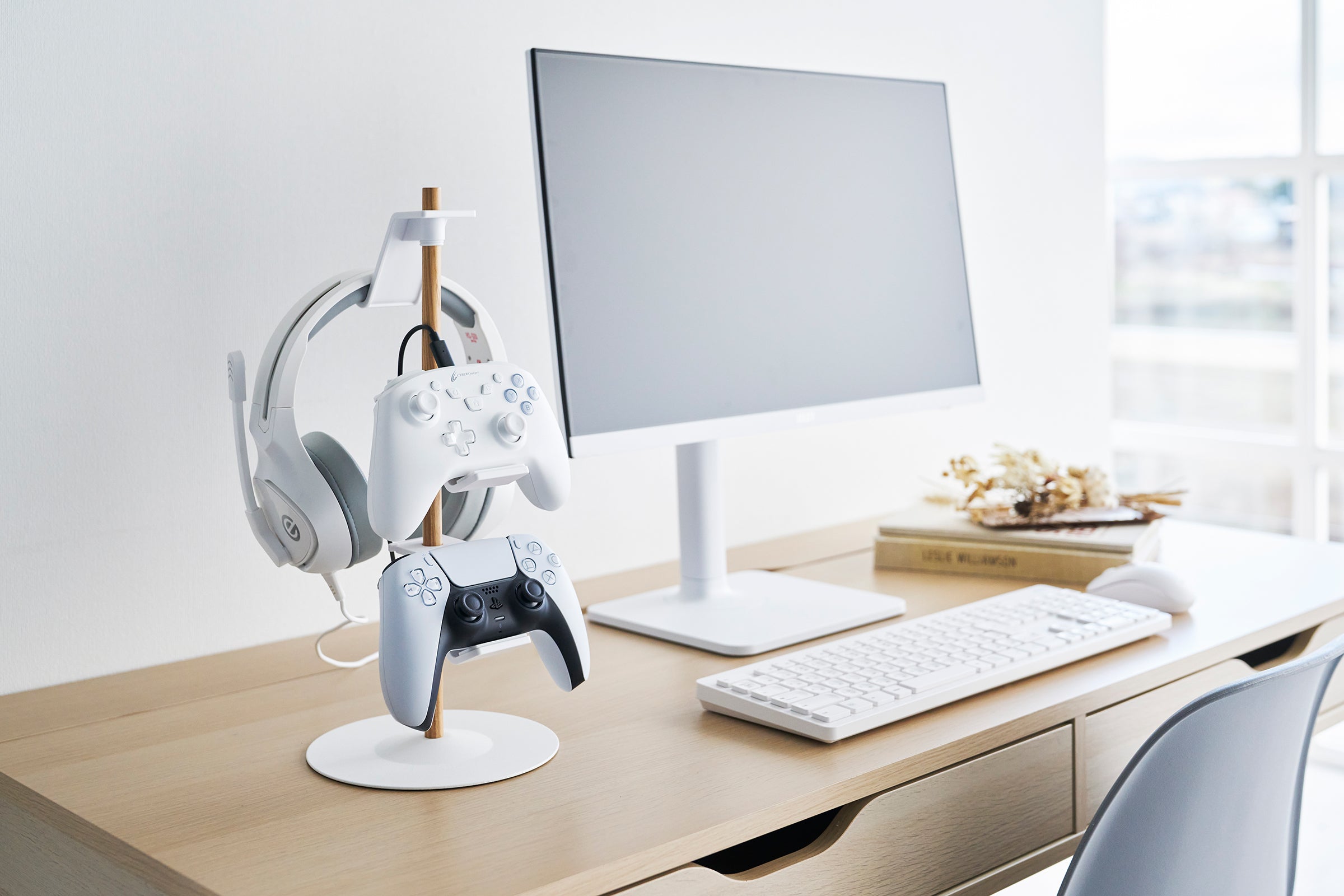 Controller Stand - Steel + Wood