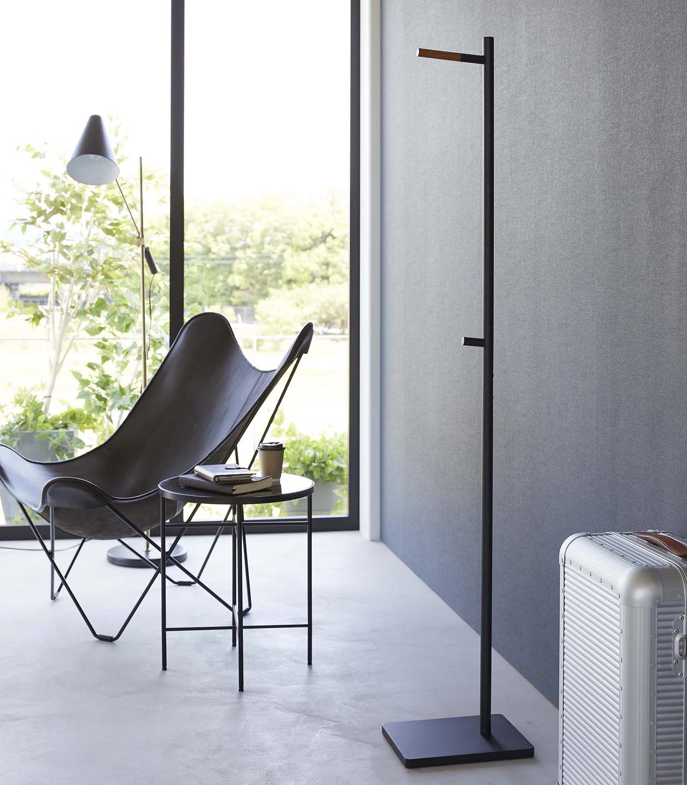 Coat Rack (63.98" H)  - Steel + Wood