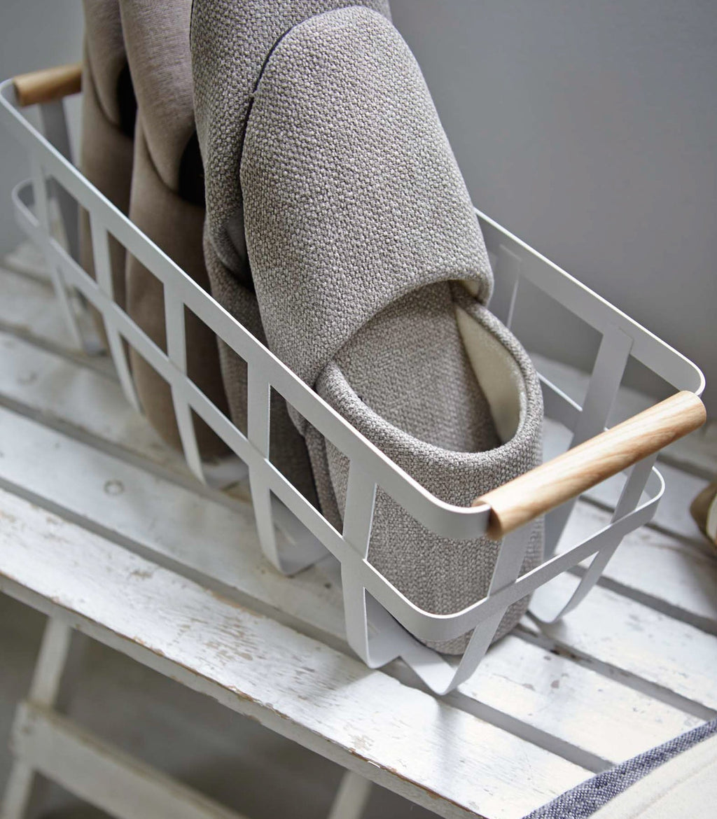 Storage Basket - Small - Steel + Wood