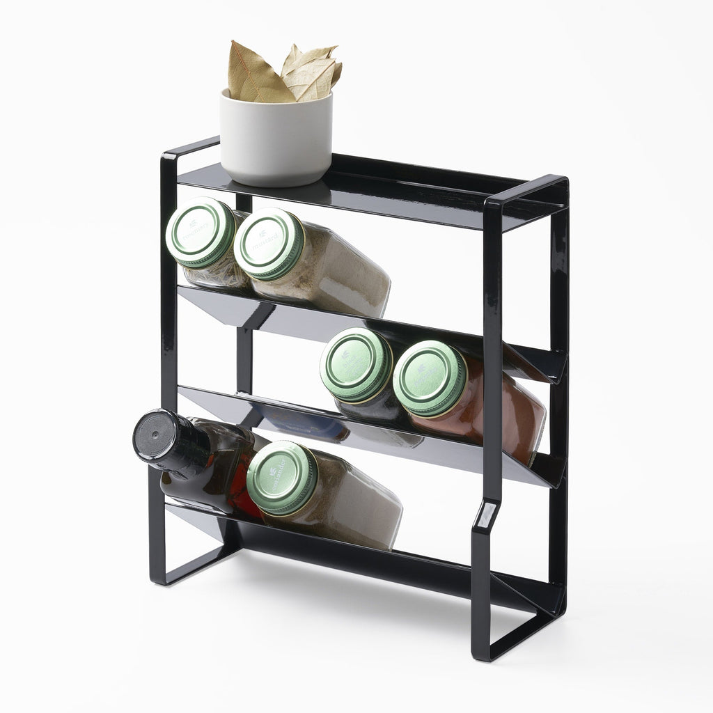 Four-Tier Slim Spice Rack - Steel