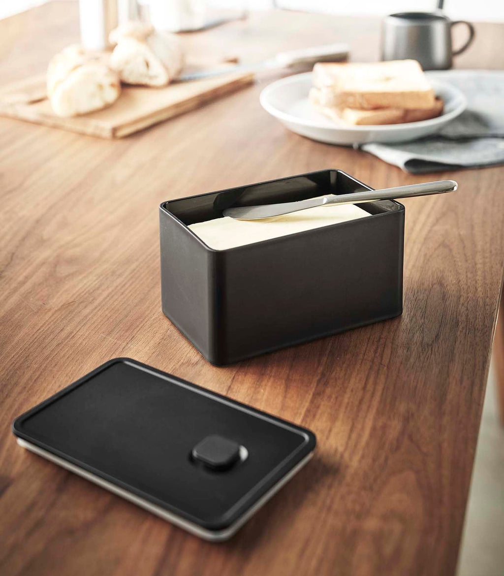 Airtight Butter Dish with Pop-Top Lid