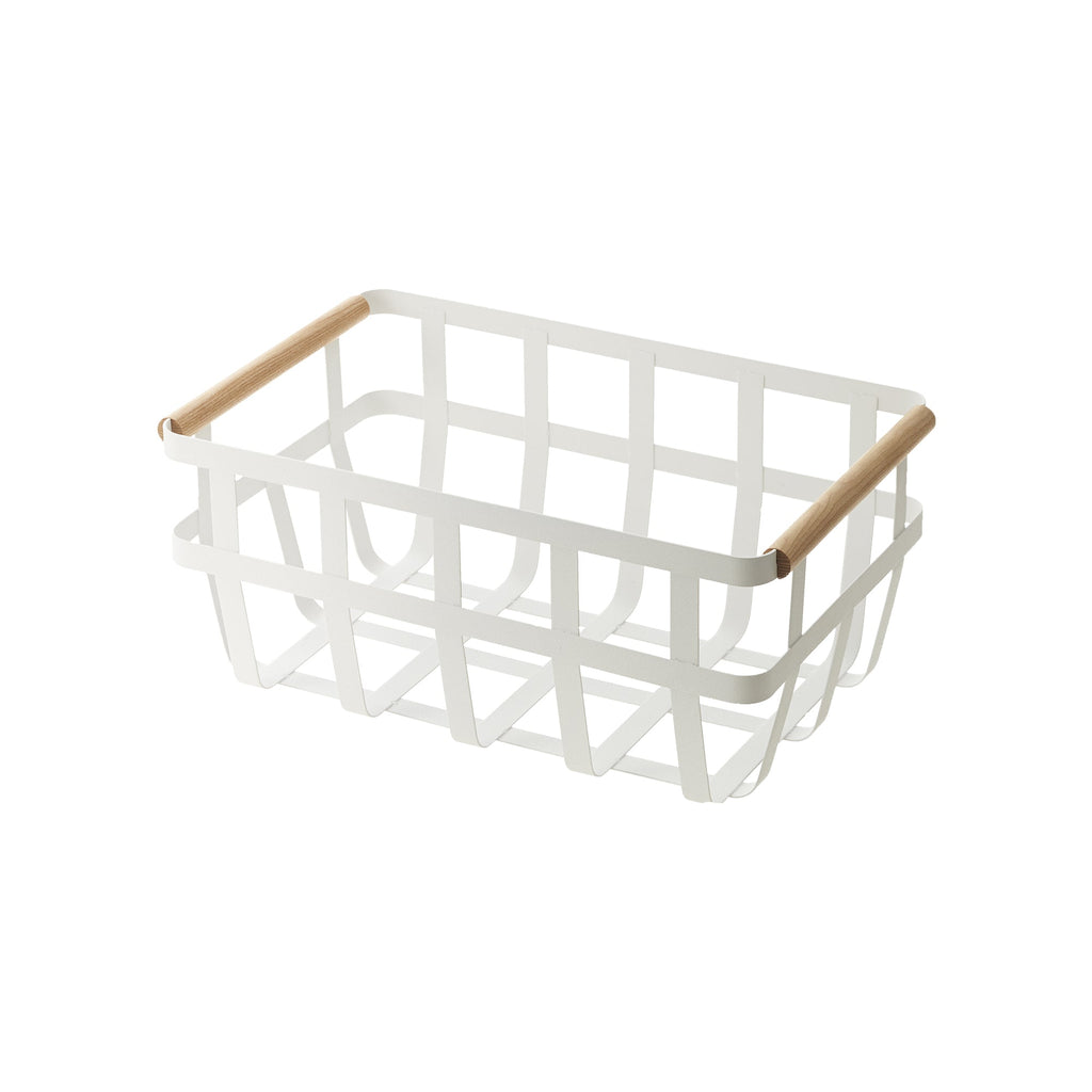 Storage Basket - Medium - Steel + Wood