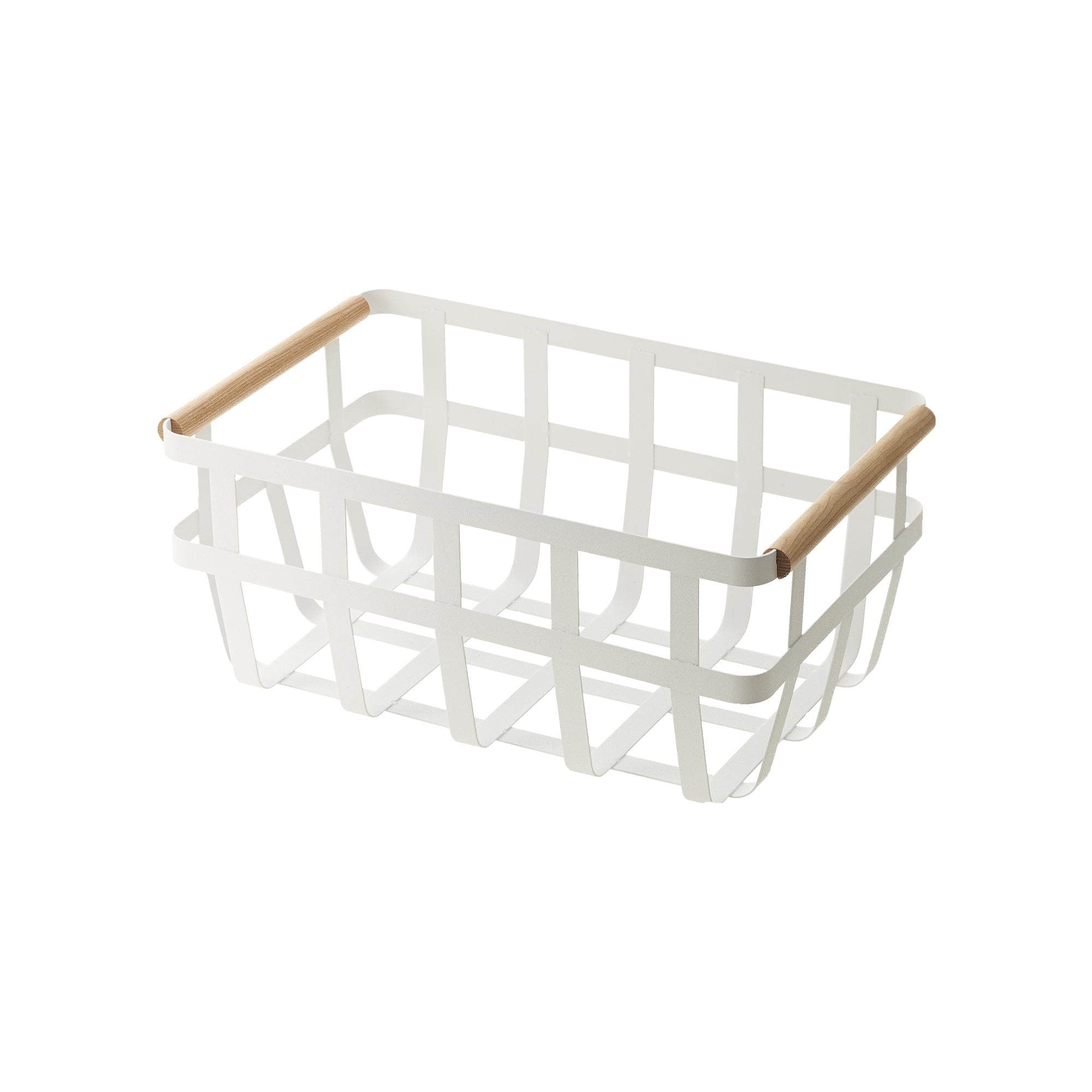 Storage Basket - Medium - Steel + Wood