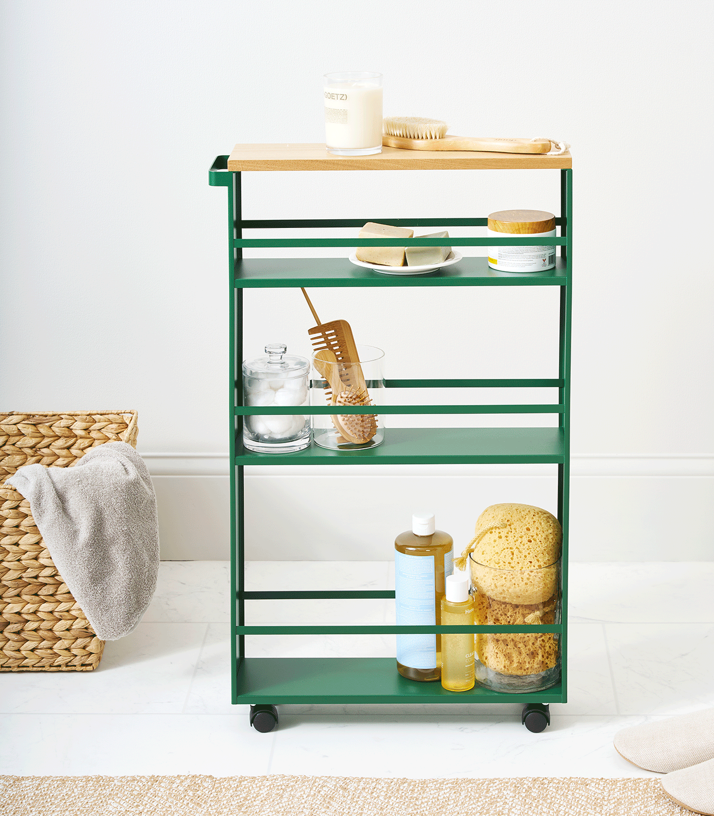 Slim Storage Cart (32" H)  - Steel