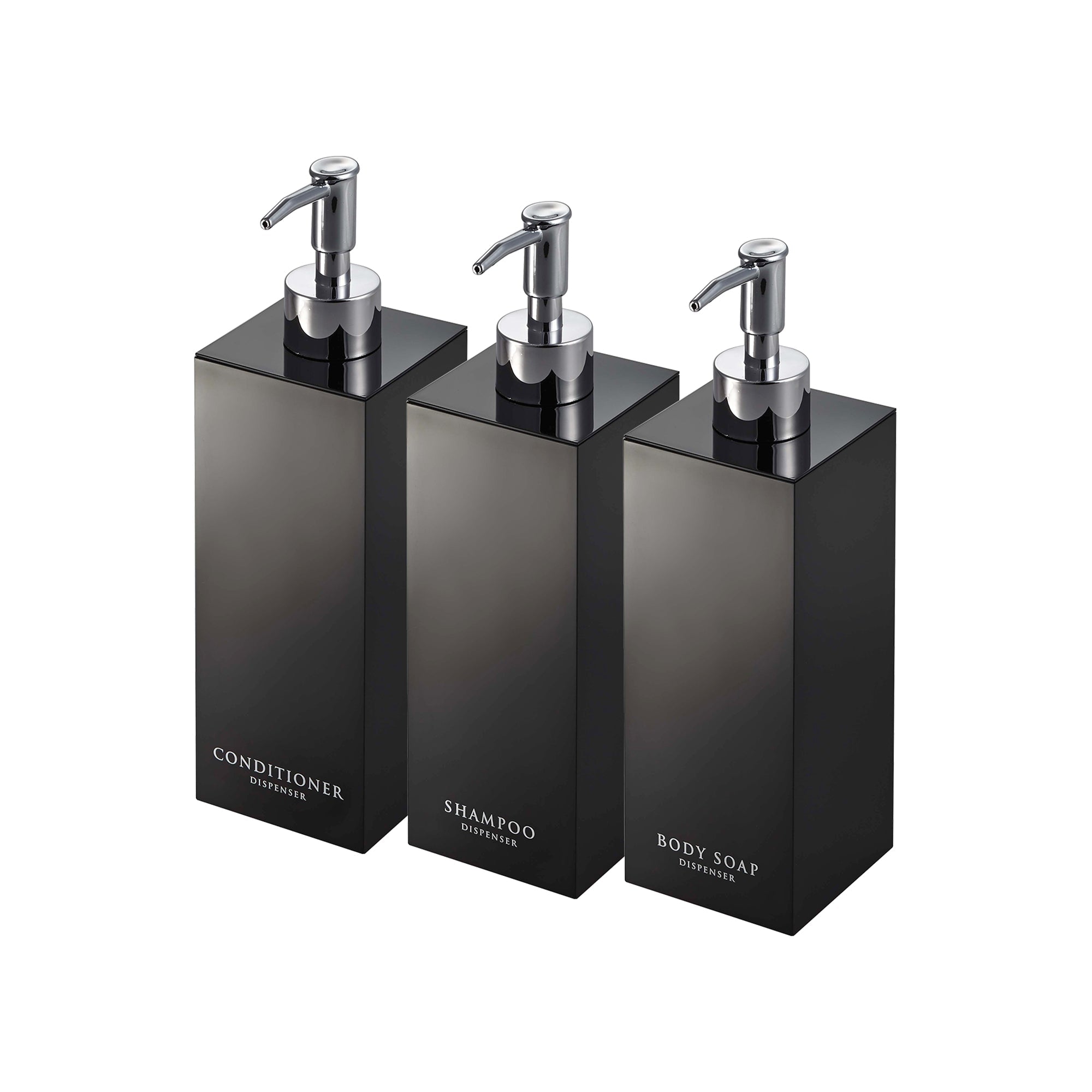 Square Dispenser Bundle - Shampoo, Conditioner, and Body Soap