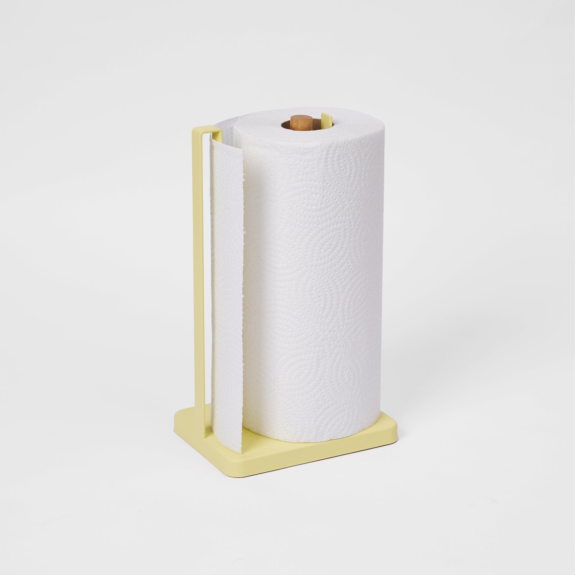 Paper Towel Holder - Steel + Wood