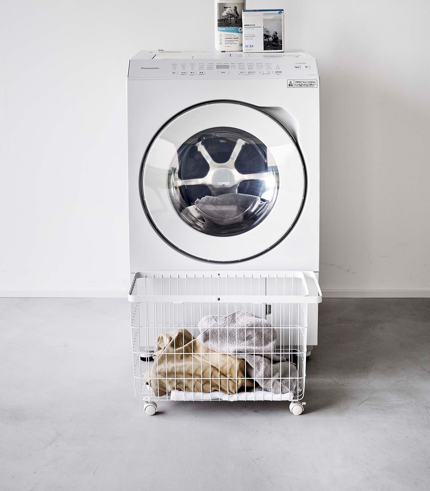 Rolling Wire Basket (14.8" H)  - Steel