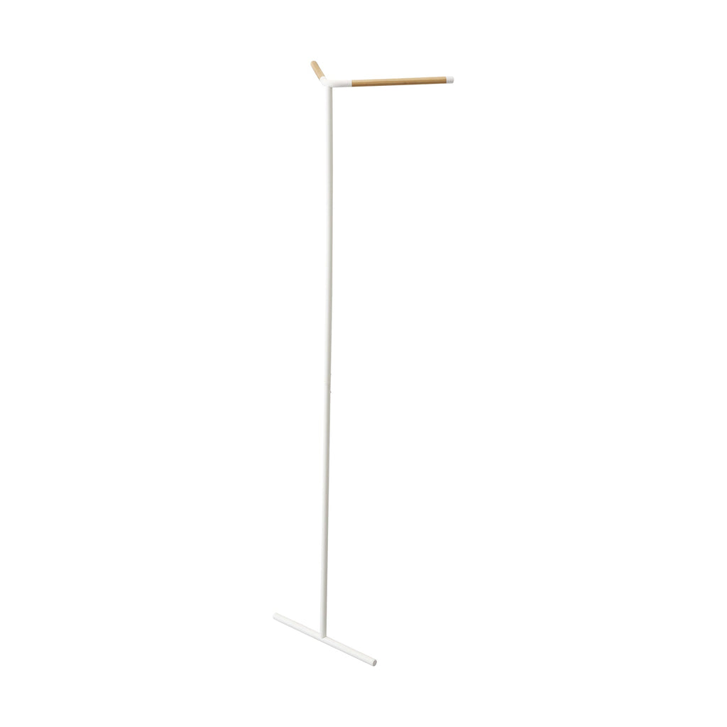 Corner Leaning Coat Hanger (63" H)  - Steel + Wood